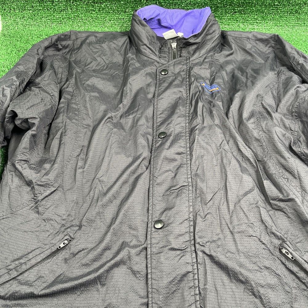 Vintage Brooks Womens Black 100% Nylon Zip Up Lined Gore-tex Jacket Size XL‎